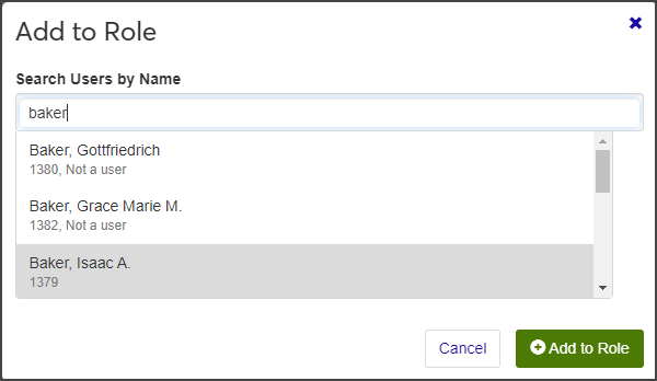Create Student Conduct Role - add users