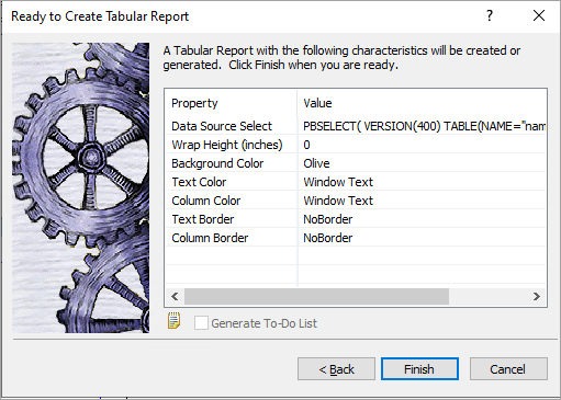 J1 Web CM Processes Mass Add Remove Delete Hold Steps to Create a Tabular report in InfoMaker.