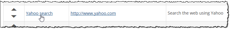 Click link to modify it in List view.