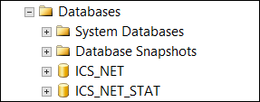 Additional information stored in main and logging databases.