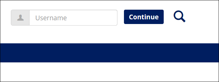 Username field