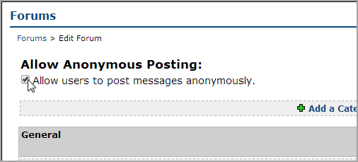Allow Anonymous Posting checkbox
