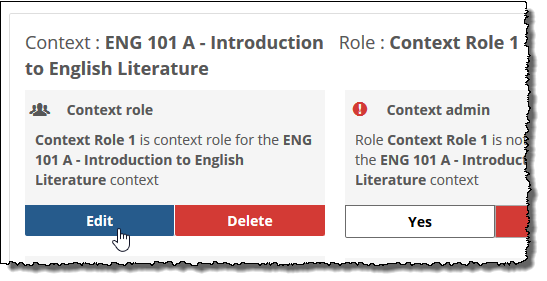 Edit button in Context role box