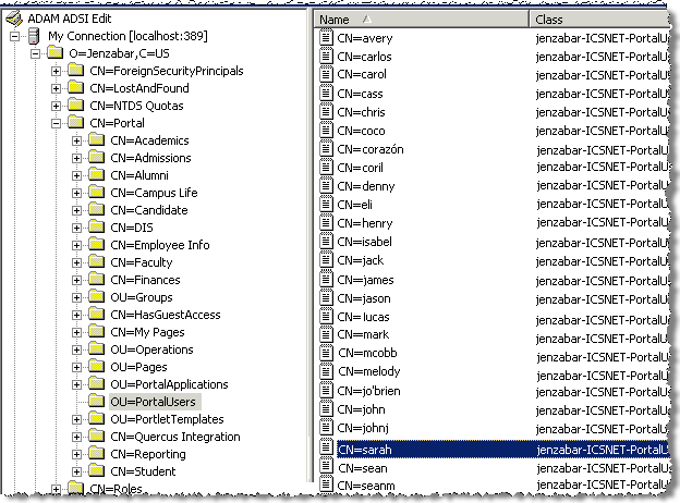 Directory navigation to user name Sarah