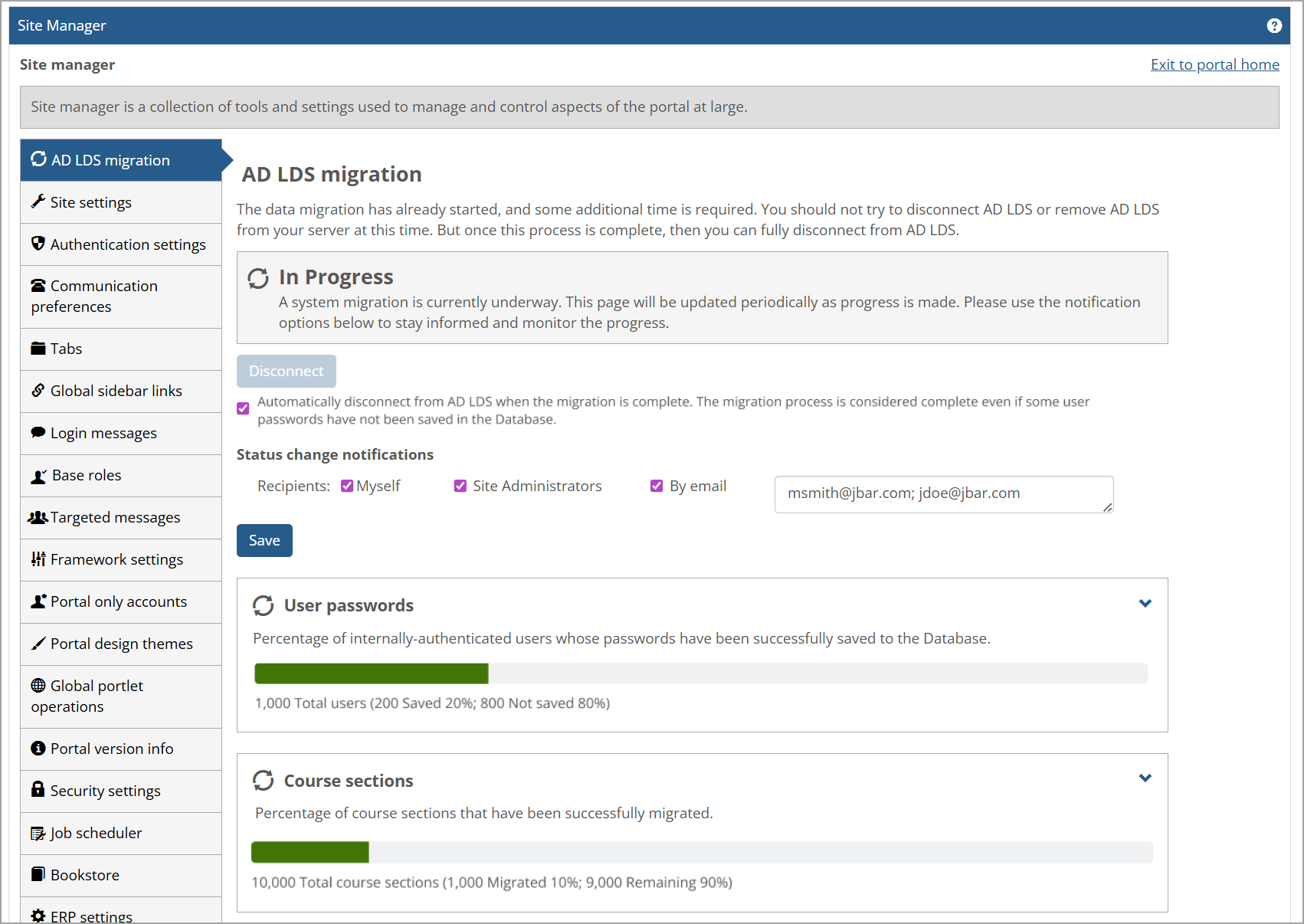In Progress status