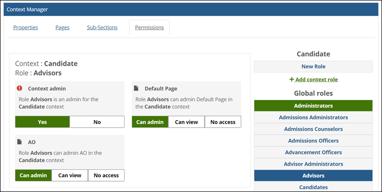Context Manager console