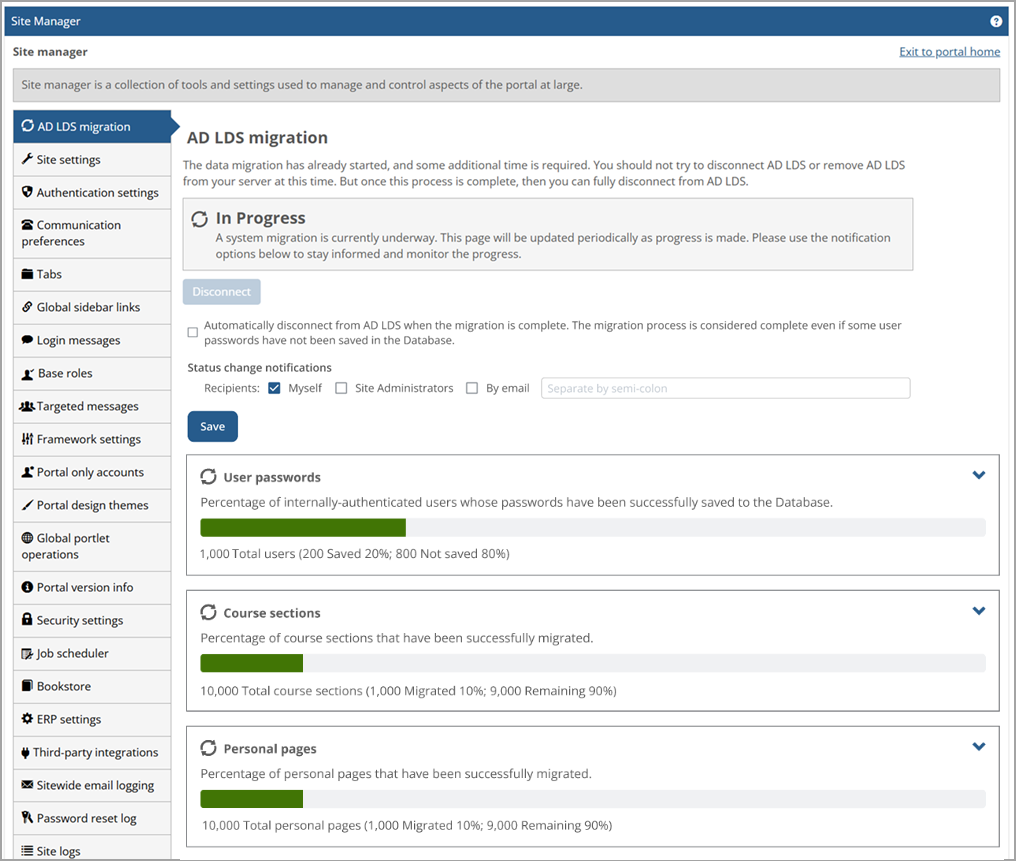 AD LDS Migration Page