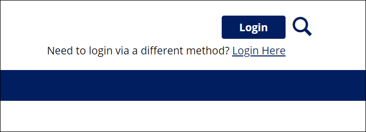 Separate SAML Login option
