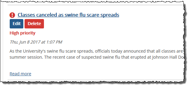 Blog post marked as high priority.