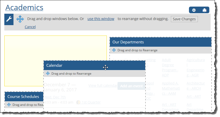 Yellow box indicates feature drop.