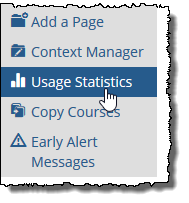 Usage Statistics link (below Context Manager link)