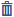 Delete (trash barrel) icon
