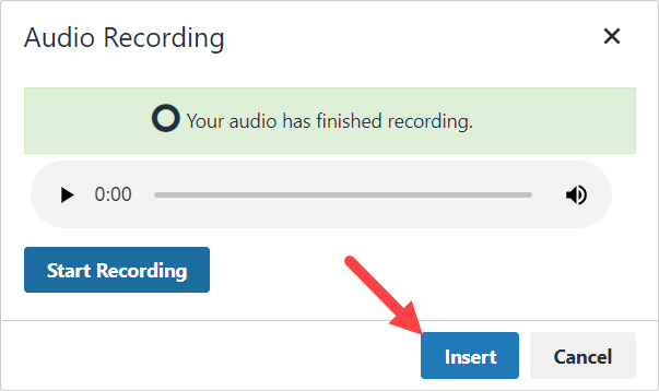 Insert button