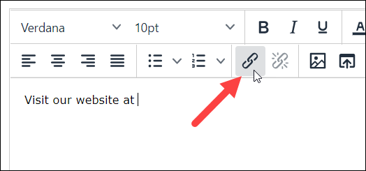 Insert/edit link button