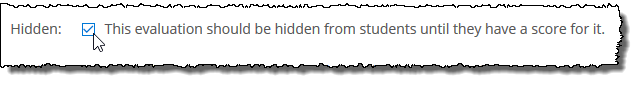 Hidden checkbox with checkmark