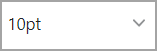 Font Sizes button