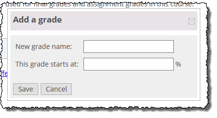 Add a grade pop-up window