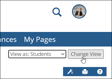 Change View button