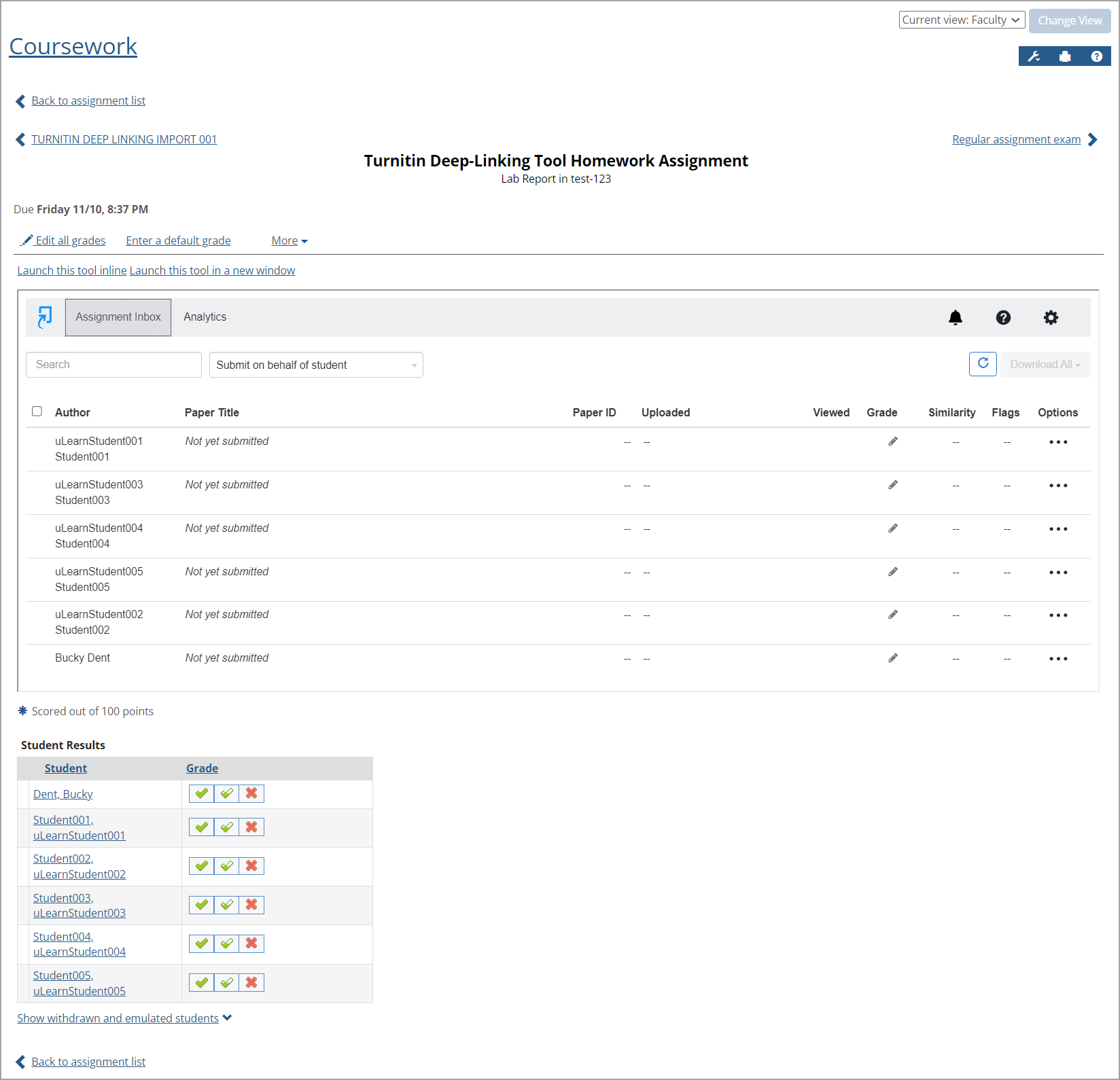 Creating a Turnitin 1.3 Deep-Linking Tool Assignment (Completed)