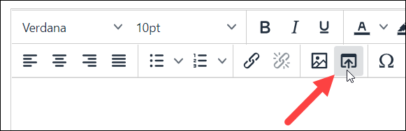 Insert file button