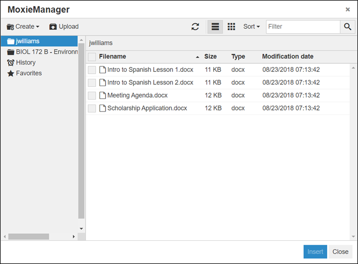 MoxieManager window shows a list of files.