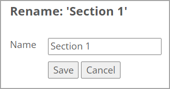 Modify the text in the Name field.