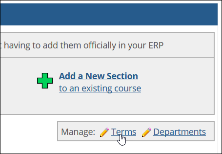 Click Terms link.