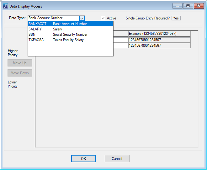 Desktop Data Display window.