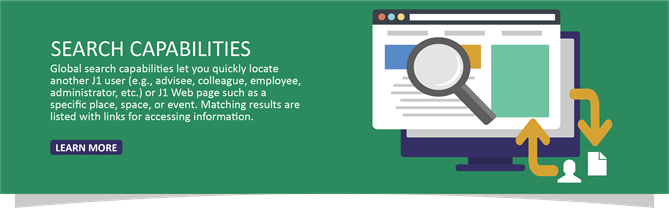 Search capabilities infographic.