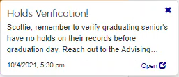 Create Schedule pop-up with options selected to repeat every academic subterm.