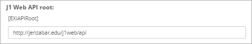 Example J1 Web API root.