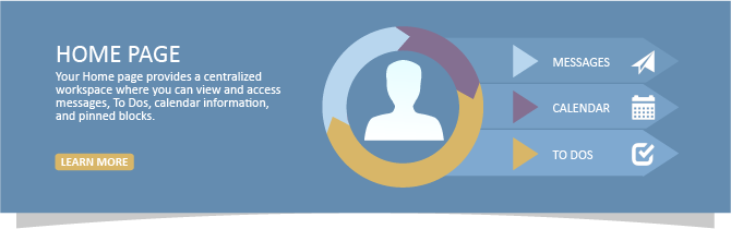 Standard Features home page infographic.