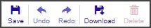 Definitions toolbar