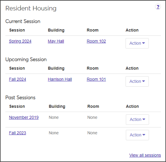 Student page - Resident Housing Block