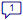 Comment icon with the number of comments.